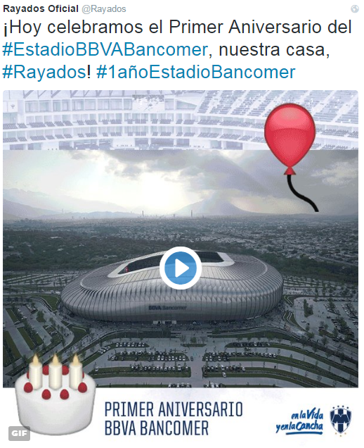 El Estadio BBVA Bancomer de Rayados cumple su primer aniversario